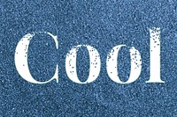 Blue glitter cool lettering typography festive effect