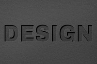 Paper cut 3d lettering design font typography