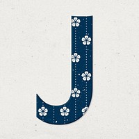 Ume Japanese pattern j psd letter typography
