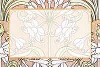 Vintage ornamental frame psd floral pattern