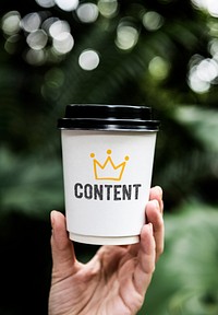 Content written on a paper cup