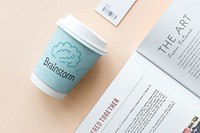 Brainstorm ideas on a paper cup