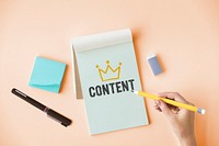 Hand writing Content on a notepad