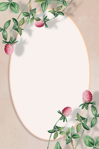 Cudweed decorated vector frame graphic