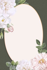 Floral design blank space frame