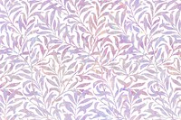Leaf holographic pattern remix from artwork by William Morris