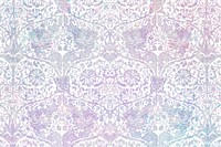 Flower holographic pattern remix from artwork by William Morris