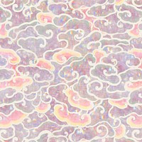 Flora holographic pattern remix from artwork by William Morris