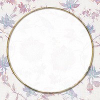 Nature holographic frame psd pattern remix from artwork by William Morris