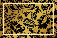 Vintage floral frame pattern remix from artwork by William Morris