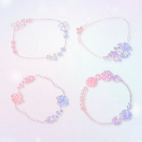  Glitter effect gradient frame collection