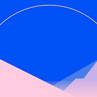 Mountain scenery retrofuturism background in pink and blue