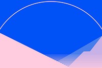 Mountain scenery retrofuturism background psd in pink and blue