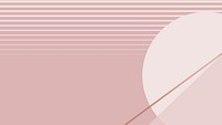 Moon geometric aesthetic wallpaper in nude pink