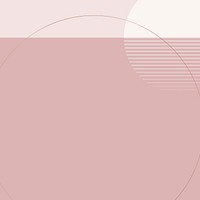 Minimal Nordic aesthetic moon landscape background vector in nude pink