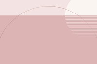 Minimal Nordic style moon background vector in nude pink