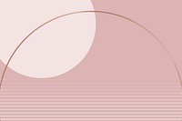 Nude pink aesthetic background vector geometric minimal style