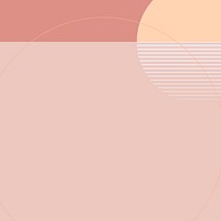 Pastel pink aesthetic background psd geometric minimal style