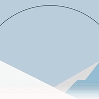 Winter blue mountain background vector in minimal style