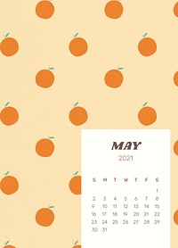 Calendar 2021 May printable psd | Premium PSD - rawpixel