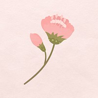 Pink sakura flower blooming psd design element