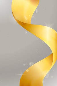 Gray background with golden ribbon