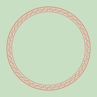 Chinese frame psd traditional pattern pink circle