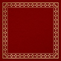 Chinese frame sakura psd pattern gold square in Chinese New Year theme