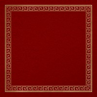 Chinese frame psd oriental woodblock pattern golden square