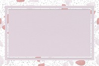 Pink terrazzo frame psd with design space