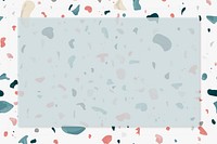 Terrazzo seamless pattern frame psd with text space