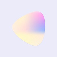 Gradient sticker psd yellow and pink triangle shape