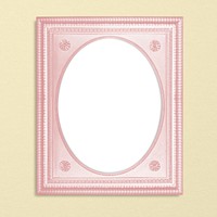 Picture frame mockup psd, pastel pink home decor