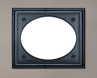 Antique frame mockup psd, home decor, vintage gray design