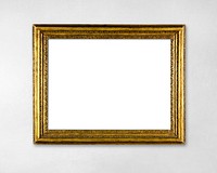 Gold frame psd mockup, antique home decor 