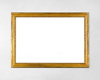 Picture frame mockup vintage golden design psd