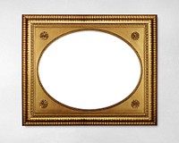 Antique picture frame mockup psd home decor, in vintage gold design