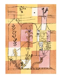 Paul Klee poster, famous abstract painting, In the Spirit of Hoffmann (1921). Original from The Minneapolis Institute of Art. Digitally enhanced by rawpixel.