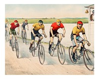 Wheelman vintage wall art by John Cameron. Original from Library of Congress. Digitally enhanced by rawpixel.