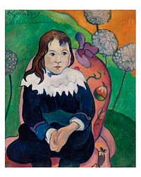 Mr. Loulou portrait poster (1890) by Paul Gauguin. Original from Barnes Foundation. Digitally enhanced by rawpixel.