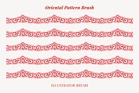 Meander pattern illustrator brush vector add-on set