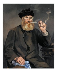 Edouard Manet art print, The Smoker portrait, famous paiting