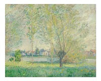 Monet art print, The Willows, famous vintage painting