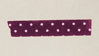 Polka dot washi tape clipart, purple pattern, planner decoration