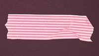 Pattern washi tape clipart, pink stripes design