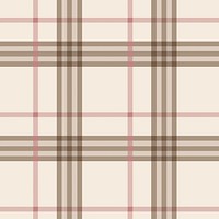 Beige seamless pattern background, tartan plaid, traditional design vector