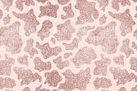 Cow skin pattern rose gold background, animal print design