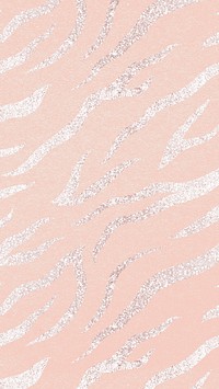 Rose gold tiger phone wallpaper, animal skin texture background