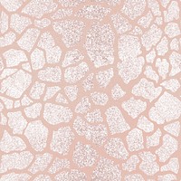 Giraffe rose gold seamless pattern, animal print background psd