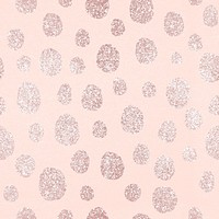 Polka dots rose gold seamless pattern, cute fancy girly background psd